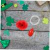 Abaodam 3pcs Realistic Red Rose Water Squirting Brooch Lightweight Party Prank Accessory for Halloween Christmas Gatherings Portable Novelty Spray Flower view 4