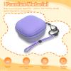 Oshmirian Carrying Case for Takara Tomy Punyrunzu 2025  EVA Hard Shell Protective Storage Bag,Waterproof Washable,Anti-Dirt Shockproof,Travel Pouch with Strap & Hook for Electronic Pet Toy(Purple) view 2