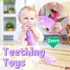 LIGHTDESIRE Baby Toys 6-12 Months Musical Caterpillar,Infant Toys Stuffed Animals with Ruler Design,Pull String,Crinkle&Rattles,Teething Toys Tummy Time Newborn Boy Girl Gifts 0-12 Months(Purple) view 4