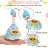 Weysat 10 Set Holiday Mini Desk Goose Outfit Summer Fall Halloween Christmas Winter Magnetic Geese Statue Felt Fabric Costume for 7 Inch Desktop Goose Table Decor Gifts(Hats Style,Fabric) view 3