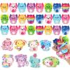 24 Sets Valentine's Day Gift for Kids with Axolotl Squishy Toys Greeting Cards Valentines Day Gifts Cards Axolotl Party Supplies for Kids Valentines School Classroom Exchange Gift Party Favors view 1