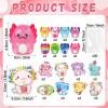 24 Sets Valentine's Day Gift for Kids with Axolotl Squishy Toys Greeting Cards Valentines Day Gifts Cards Axolotl Party Supplies for Kids Valentines School Classroom Exchange Gift Party Favors view 2