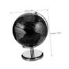 Uonlytech European Luxury Decorative Desktop Globe Rotating Earth Globe with English Labels and White Stand for Home Office Educational Geography Learning Prop view 2