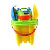 Abaodam 6pcs Beach Sand Set with Castle Bucket and Shovel Plastic Sand Tools for Backyard Sandbox Playset for Outdoor Fun Random Color view 4