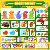 1000 PCS Party Favors for Kids, Dinosaur Sensory Fidget Toys Bulk, Treasure Chest for Kids Prizes, Goodie Bags Stuffers for Kids, Prize Box Toy for kid Classroom, Treasure Box Prizes, Pinata Stuffers view 2