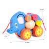BESPORTBLE Funny Elephant Pull Cart Boy Creative Cartoon Animal Pulling String Walker for Developing Practical Skills and Coordination view 2
