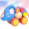 BESPORTBLE Funny Elephant Pull Cart Boy Creative Cartoon Animal Pulling String Walker for Developing Practical Skills and Coordination view 3