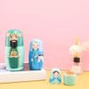 5Pcs Handmade Russian Matryoshka Dolls, Nativity Wooden Nesting Dolls Set, Christmas Easter Birthday Present, Room Decor Crafts view 3