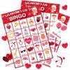Jumlys Valentines Day Large Size Bingo Game Card for Kids/Adults, 24 Players - Valentine Game for Family/School Classroom/Large Group, Valentine Party Favor for Boys & Girls view 1