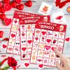 Jumlys Valentines Day Large Size Bingo Game Card for Kids/Adults, 24 Players - Valentine Game for Family/School Classroom/Large Group, Valentine Party Favor for Boys & Girls view 4
