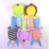Abaodam Year Plush Elephant Hand Rattle for Boy Girl Early Educational Wrist Rattles for Sound Development Soft Cartoon Animal for Newborn Boys and Interaction view 3