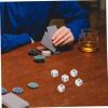 Beaupretty 30pcs White Six-Sided Dice Game Lightweight Acrylic Replacement Dice for Party and Classroom Math Teaching Supplies view 2