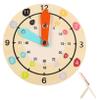 BESPORTBLE Wooden Cartoon Clock for Educational Cognition Learning Telling Clock with Smooth Edges Interactive Cognitive for Development view 1