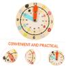 BESPORTBLE Wooden Cartoon Clock for Educational Cognition Learning Telling Clock with Smooth Edges Interactive Cognitive for Development view 3