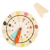 Yardwe Colorful Cartoon Clock Model Wooden Clock for Safe High-Grade Wood Smooth Edges Multifunctional Cognition Teaching Tool for Early Learning view 1