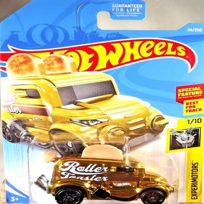 Hot Wheels Roller Toaster [Gold] Store Exclusive! Experimotors 1/10, 24/250, 1:64 Scale Diecast Vehicle