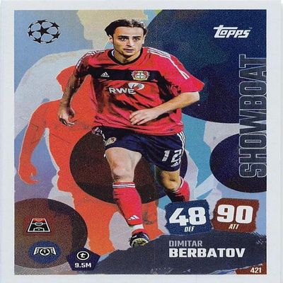 Match Attax 2025 2026 Dimitar Berbatov Showboat Trading Card