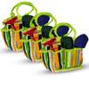 G & F Products Kids Gardening Tools Set (3 Pack)  Includes 3 x Hand Rake, 3 x Shovel, 3 x Trowel, 3 x Canvas Tote with Pockets  Lightweight & Durable Tool Set for Children Ages 3 Years & Up view 1