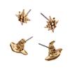 Alex and Ani Harry Potter Hogwarts & Sorting Hat Earrings for Women - Gold Plated Brass, Nickel-Free Cute Jewelry, Ideal Gift for Harry Potter Fans view 2