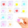12 Pack Valentines Squishy Stress Cube Squeeze Toy, Sensory Stress Balls Fidget Toys for Adults Kids Class Valentine Day Card Gifts Bulk Valentine Party Favors view 1