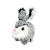 DYNWAVE Bunny Toy Rabbit Interactive Electronic Pet Portable Realistic Adorable Walking Wiggle Ears for Children Gifts, Dark Gray view 1