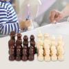 32 Wooden Chess Pieces Set, Game Pawns for Chess Board, Ideal for Beginners, L Size 1.38-3.07 inch- Small view 4