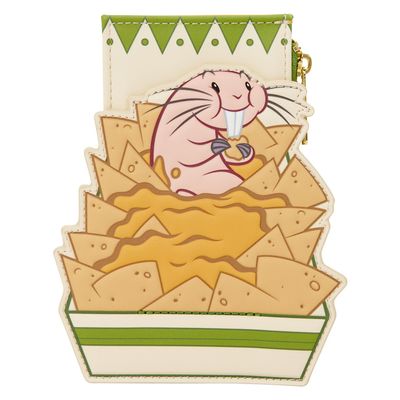Loungefly Disney: Kim Possible - Rufus - Nachos Card Holder - 4 Card Slots with a Zippered Compartment - Great for Kids & Adults - Collectible Wallets