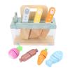 Drfeify 12 Piece Kids Kitchen Knife Set, Beech Wood with Safe Cutting Tools for Toddlers Age 2-10, Interactive Learning and Role Play view 2