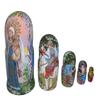 Russian Tales: Ivan Tsarevich, the Grey Wolf and the Firebird nesting doll handmade view 1