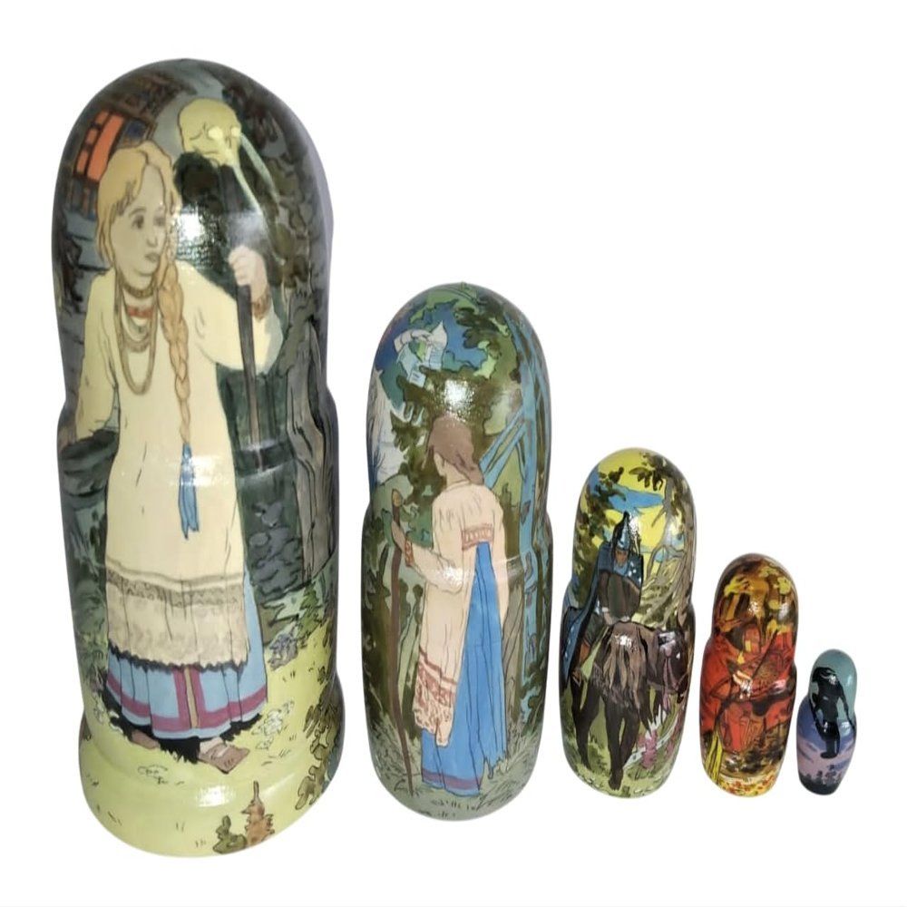 Russian Tales: Vasilisa The Beautiful Nesting Doll Handmade