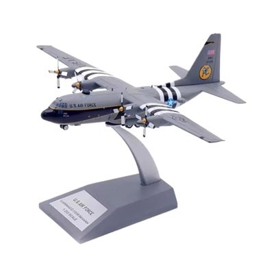 Die Cast Plane 1:200 for C-130H Hercules Transport Aircraft 93-1456 Simulation Alloy Mini Airplane Model Artwork Finished Metal Airplane