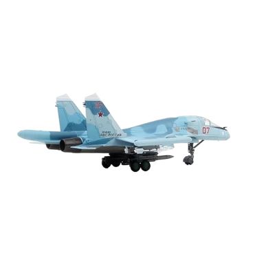 OQMAZO Die Cast Plane 1: 100 for WLTK Russian Air Force SU-34 Platypus Bomber Su-34 Fighter Simulation Aircraft Model Toy Finished Metal Airplane