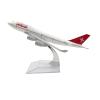 Die Cast Plane 16CM for B747 Swiss Aircraft Simulation Alloy Model Static Scale Ornament Airplane Model Red Finished Metal Airplane view 1