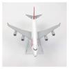 Die Cast Plane 16CM for B747 Swiss Aircraft Simulation Alloy Model Static Scale Ornament Airplane Model Red Finished Metal Airplane view 2