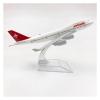 Die Cast Plane 16CM for B747 Swiss Aircraft Simulation Alloy Model Static Scale Ornament Airplane Model Red Finished Metal Airplane view 3