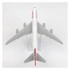 Die Cast Plane 16CM for B747 Swiss Aircraft Simulation Alloy Model Static Scale Ornament Airplane Model Red Finished Metal Airplane view 4