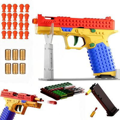 2026 Tactical DIY Building Block Handle Set,Funny DIY Building Blocks Kit with Display Stand for Adults,Building Block Toy Gun,Creative constuction Grip kit,Toys Building Set