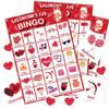 Jumlys Valentines Day Large Size Bingo Game Card for Kids/Adults, 32 Players - Valentine Game for Family/School Classroom/Large Group, Valentine Party Favor for Boys & Girls view 1