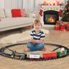 Christmas Train Set Light and Sound Festive Christmas Tree Train Electric Fun for Boys Girls Gifts, No Tree view 4
