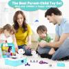 Pet Care Play Set for Kids, 16Pcs Doctor Kit Pretend Play Vet Puppy Dog Grooming & Feeding Toys with Backpack, Educational Toys for Girls and Boys 3-7 Years Old view 4