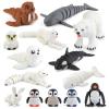 BEYONGME 22PCS 3D Printed Sea Animals Toys and 14PCS 3D Printed Arctic Animals Figurines Toys view 1