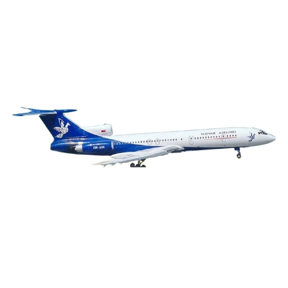 Die Cast Plane 1:400 for PH11841 TU-154M OM-AAA Slovak Diecasts Collectible Aircraft Model Metal Christmas Model Finished Metal Airplane