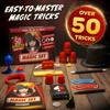 BLOONSY Magic Kit for Kids | Magic Tricks Set for Kids Age 6 8 10 12 | Magician Costume for Pretend Play with Easy to Follow Guide and Video Instructions Included view 2