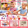 28 Pack Valentines Day Gifts for Kids Classroom Mini Plush Bear Keychain Toys with Valentine Day Cards for Kids School, Valentines for Class Exchange Cards Gifts Prizes Party Favors for Boys Girls view 4
