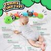 LIGHTDESIRE Baby Toys 6-12 Months Musical Caterpillar,Stuffed Animals Infant Toys 0-6 Months Sensory Toy with Ruler Design,Crinkle&Ring Bell,Baby Teething Toys for Tummy Time Boy Girl Gifts (Green) view 3