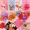 28 Pack Valentines Day Cards with Mini Bear Plush Toy Keychains Valentiens Day Gifts for Kids School, Valentines for Kids Classroom Valentines for Class Exchange Gifts Party Favors for Boys Girls view 4