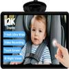 7" Touchscreen Baby Car Mirror, Baby Car Camera HD 1440P, View Infant in Rear Facing Seat with 150Wide Angle, Night Vision, Easy Setup, Fits Most Cars (Dark Black) view 1