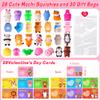 28 Pack Valentines Day Gifts for Kids Classroom Cute Mochi Squishies with Valentines Day Cards for Kids School, Valentines for Kids Class Exchange Cards Gifts Prizes Party Favors for Boys Girls view 2