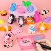 28 Pack Valentines Day Gifts for Kids Classroom Cute Mochi Squishies with Valentines Day Cards for Kids School, Valentines for Kids Class Exchange Cards Gifts Prizes Party Favors for Boys Girls view 4