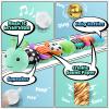 LIGHTDESIRE Baby Toys 6-12 Months Musical Caterpillar,Stuffed Animals Infant Toys 0-6 Months Sensory Toy with Ruler Design,Crinkle&Ring Bell,Baby Teething Toys for Tummy Time Boy Girl Gifts (Blue) view 2